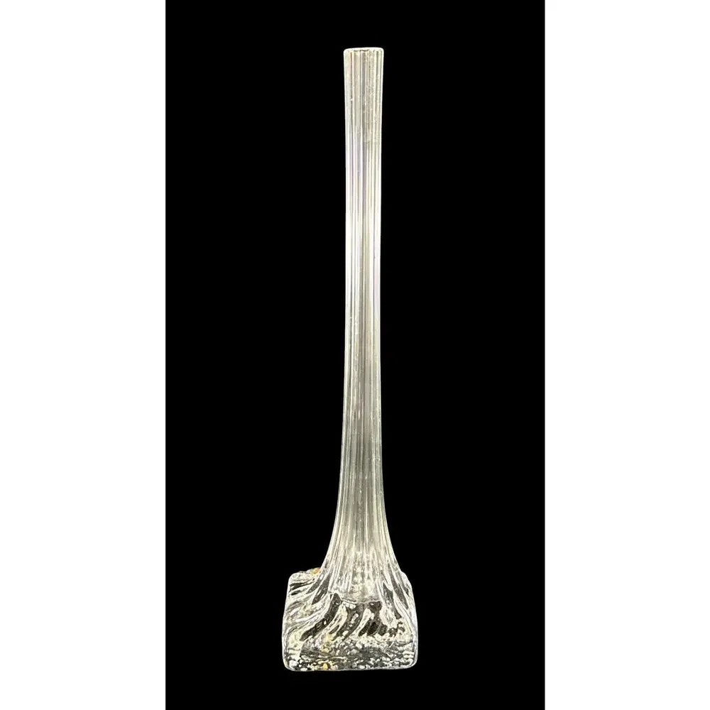 Vintage Joska Bleikristall Crystal Bud Vase Bodenmais Germany Mouth Blown 11”